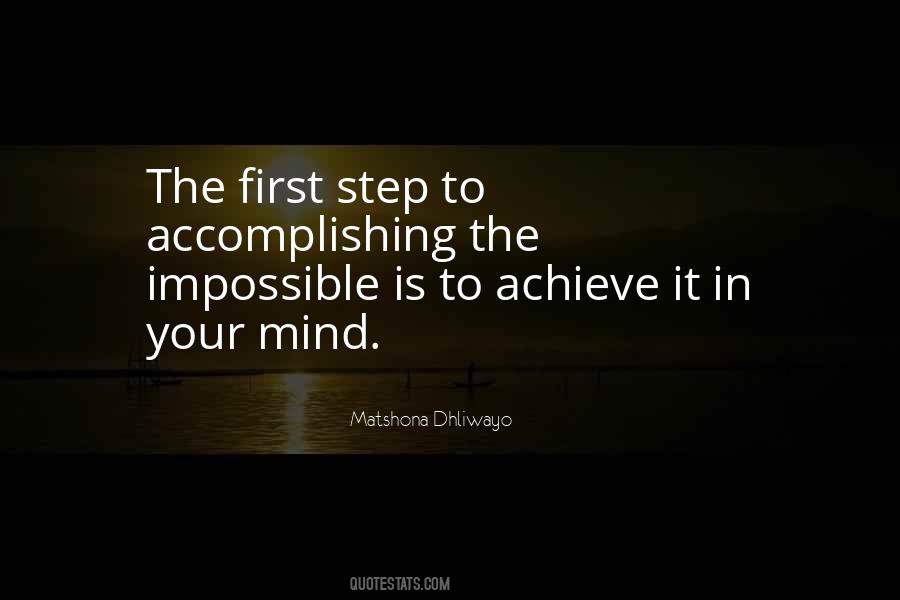 Quotes About Accomplishing The Impossible #1752236