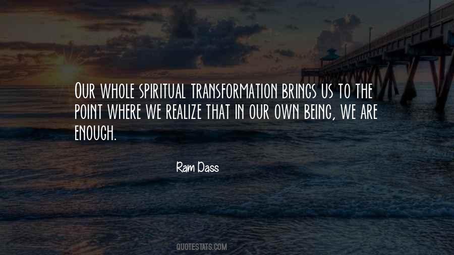 Quotes About Spiritual Transformation #796976