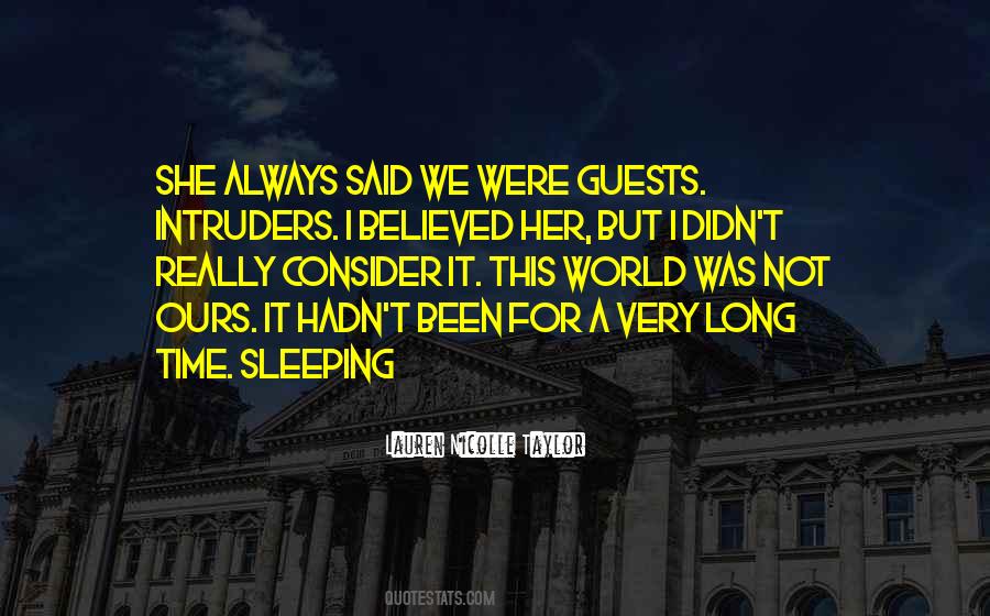 Quotes About Intruders #645996