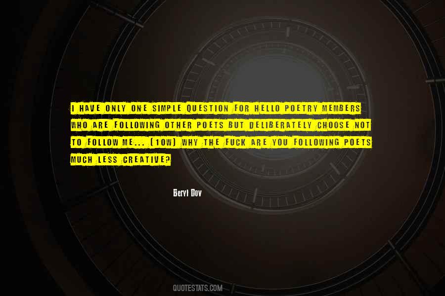 Quotes About Simple Hello #530728