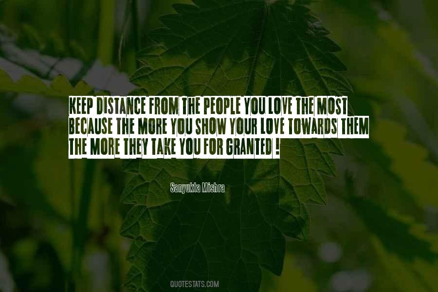 Distance From Quotes #1124353