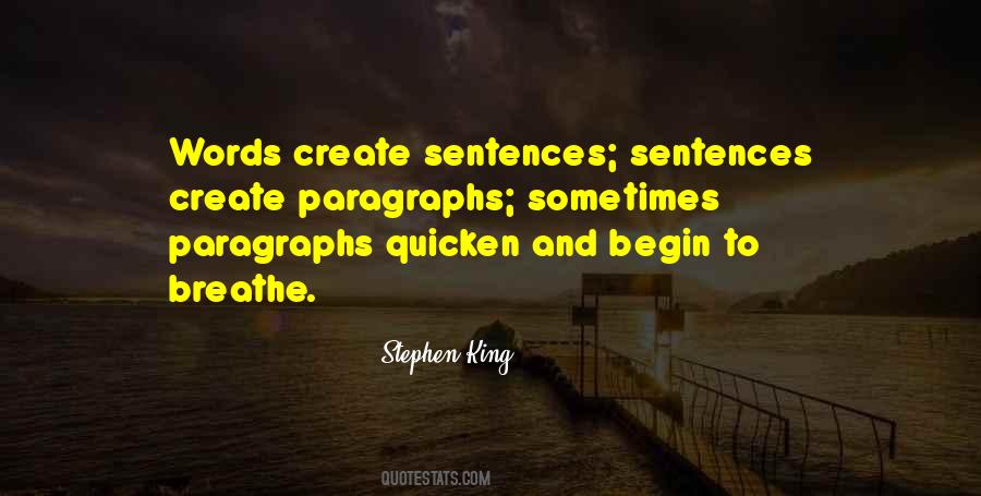 Quotes About Paragraphs #1252523