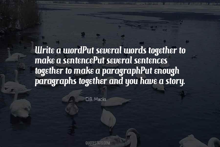 Quotes About Paragraphs #1260766