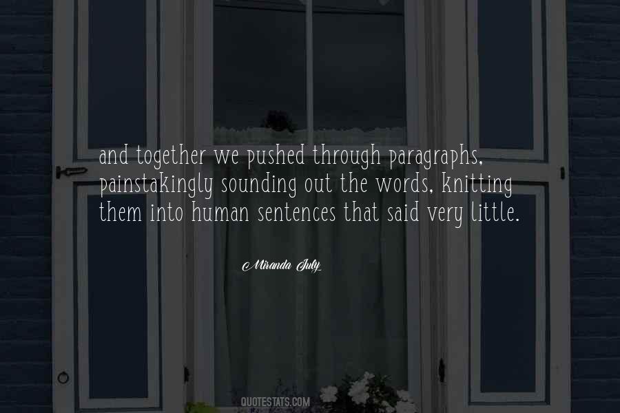 Quotes About Paragraphs #247622