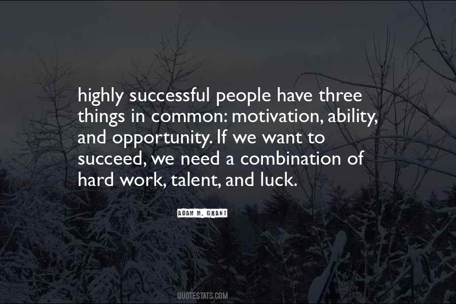 Quotes About Luck Hard Work #1046036