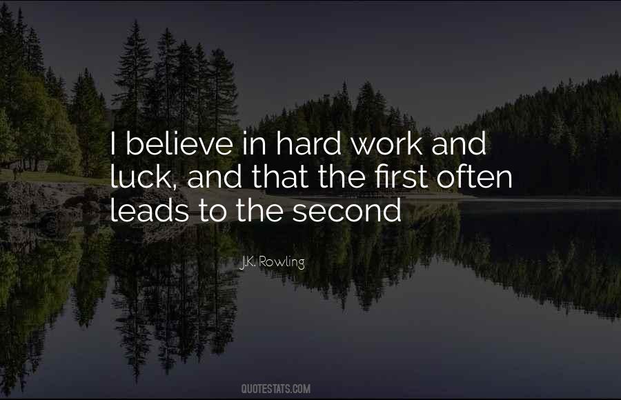 Quotes About Luck Hard Work #262782