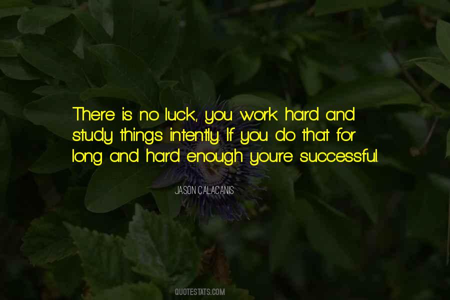 Quotes About Luck Hard Work #419407