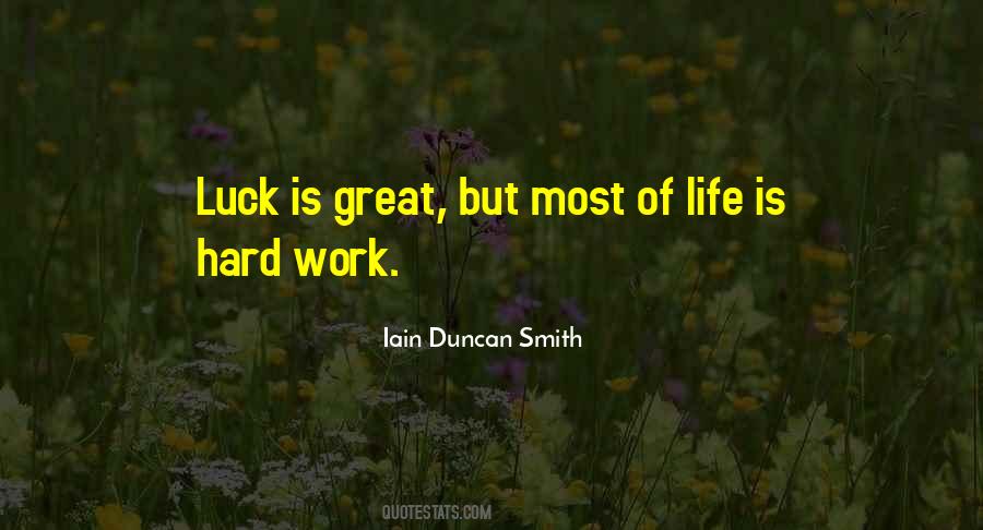 Quotes About Luck Hard Work #644661