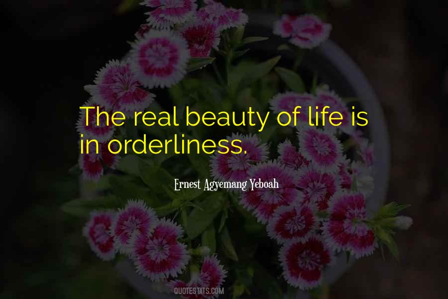 Quotes About Orderliness #1378878