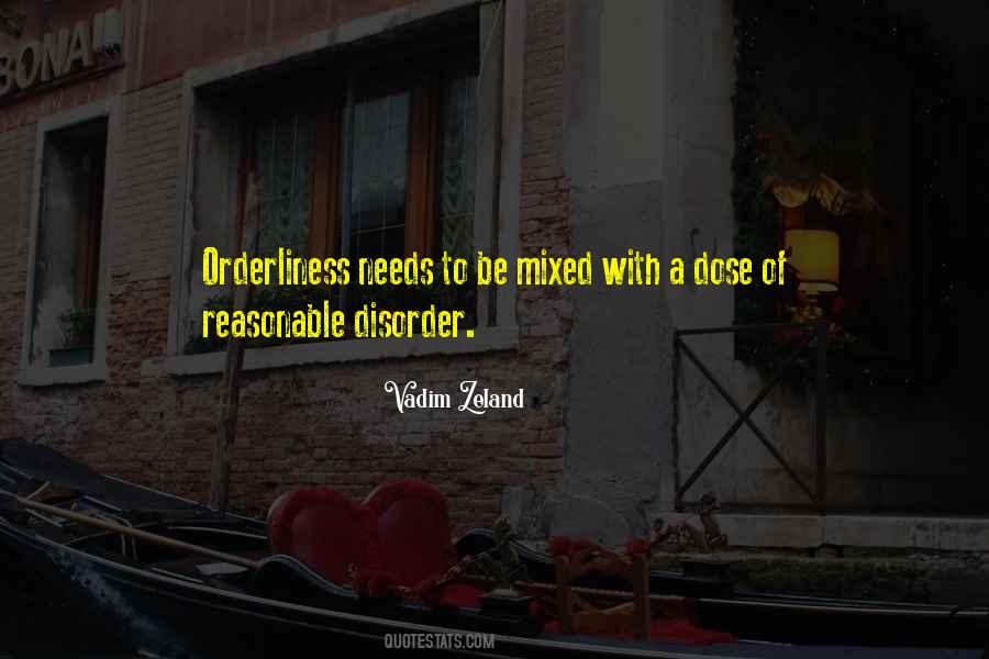 Quotes About Orderliness #1784704