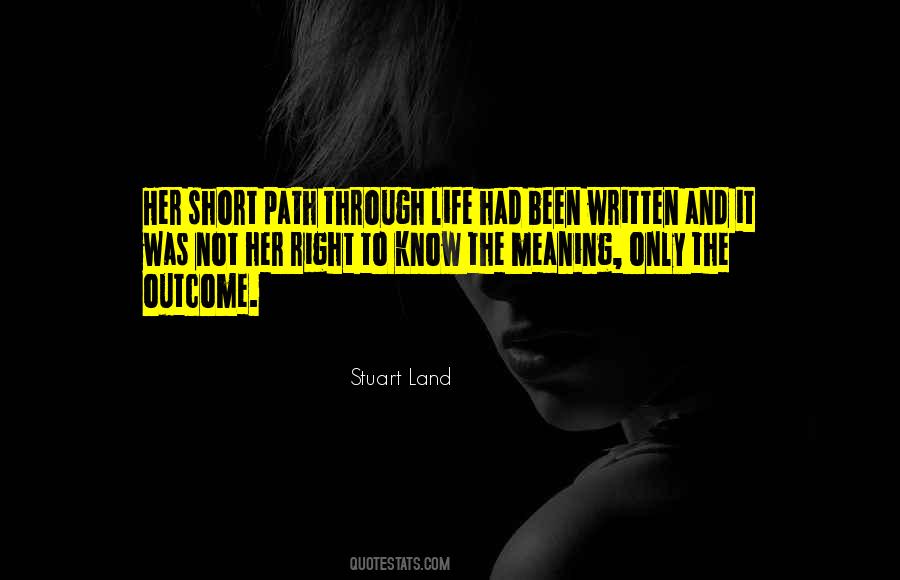 Path Path Of Life Quotes #222102