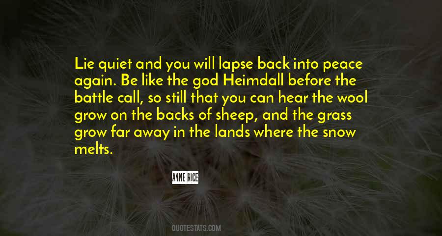 Quotes About Peace And Quiet #406242