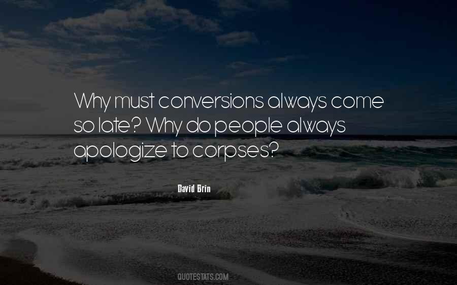 Quotes About Conversions #1679413