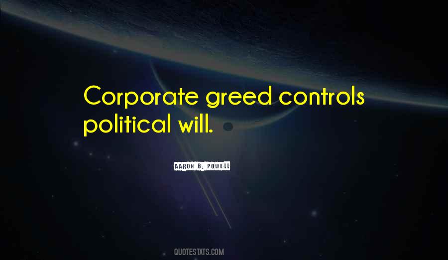 Quotes About Corporate Greed #199904