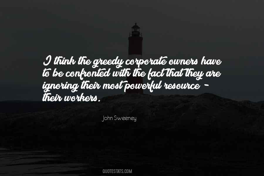 Quotes About Corporate Greed #657357