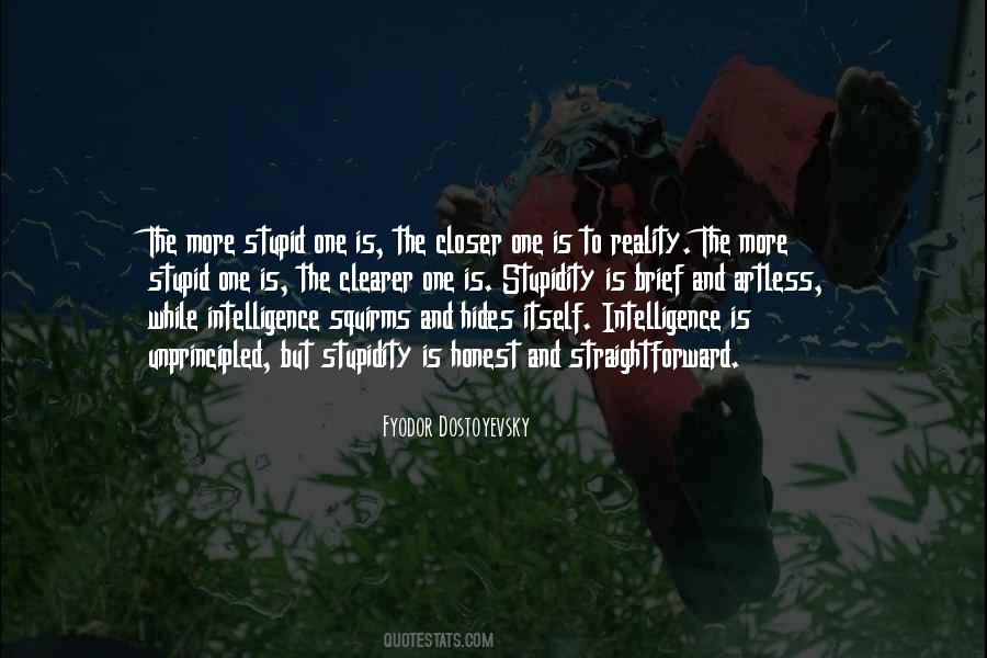 Quotes About Intelligence And Stupidity #293928