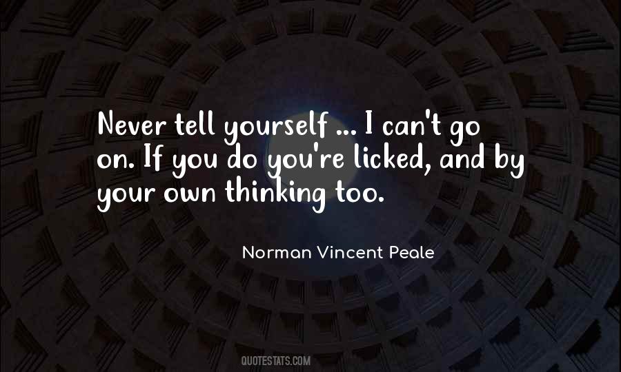 Quotes About Thinking On Your Own #1765383