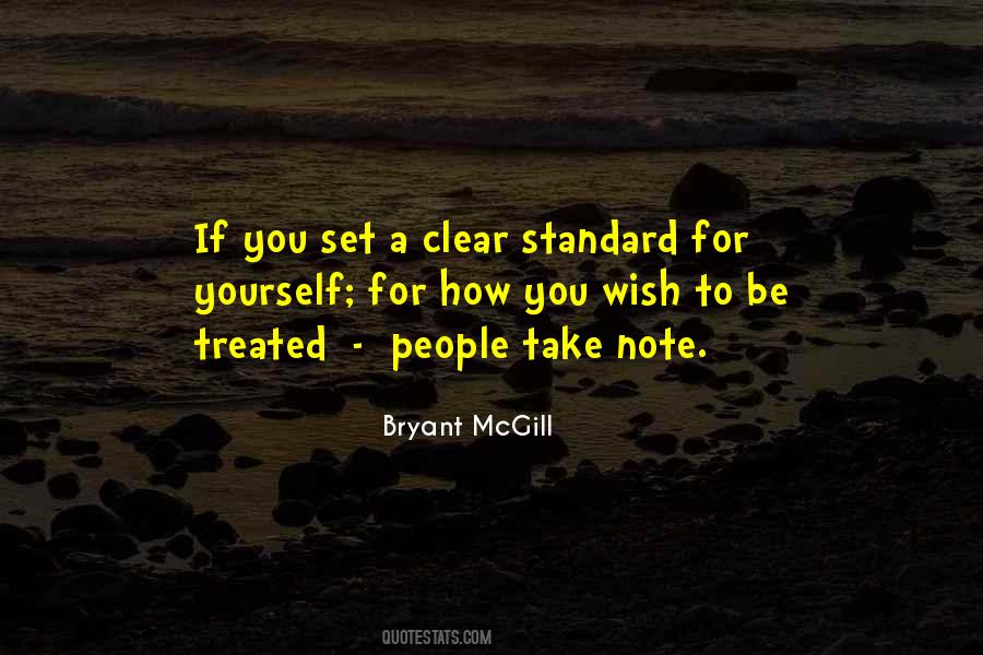 Quotes About Setting Standards #1246645