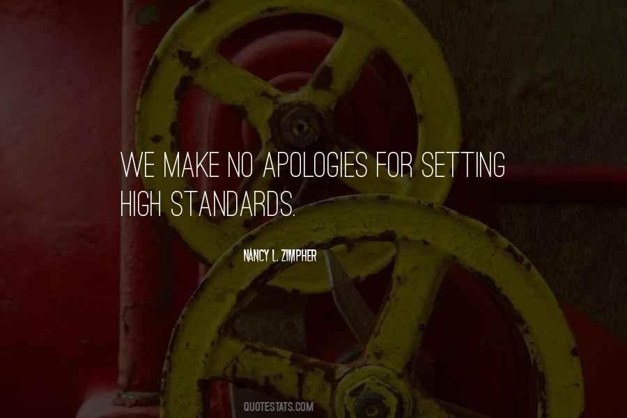 Quotes About Setting Standards #209448