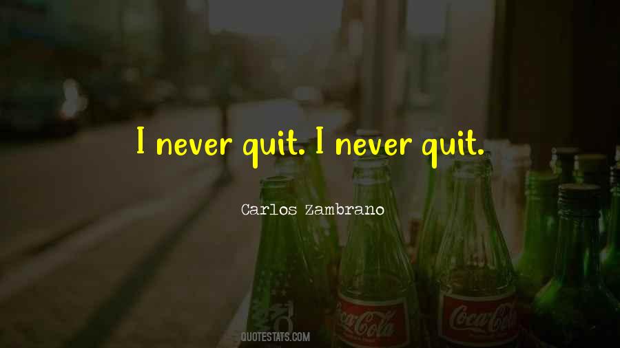 Quotes About Never Quitting #1444721