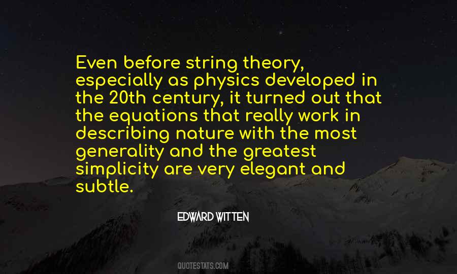 Quotes About String Theory #724577