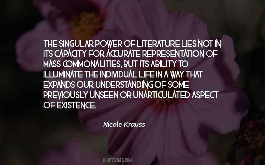 Quotes About Power Of Literature #1262098