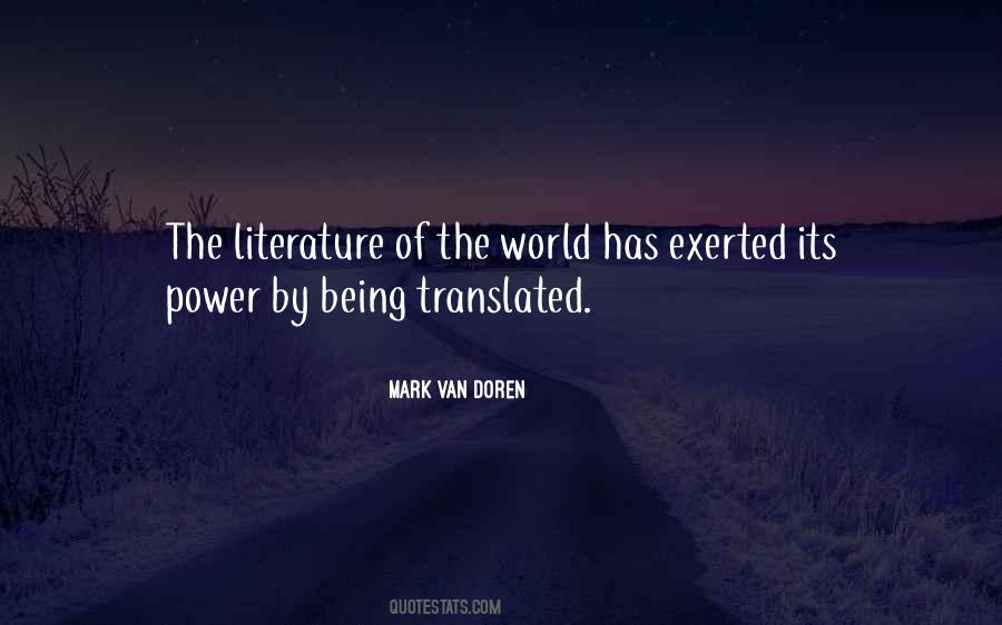 Quotes About Power Of Literature #44820