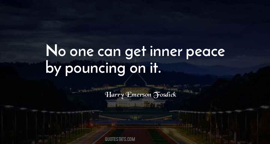 No Inner Peace Quotes #848961