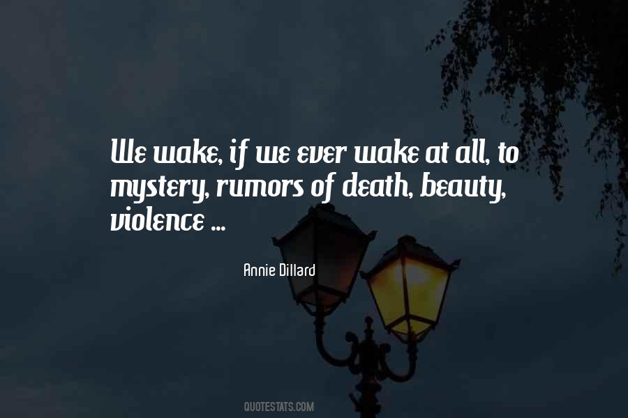 Quotes About Mystery Of Death #445950