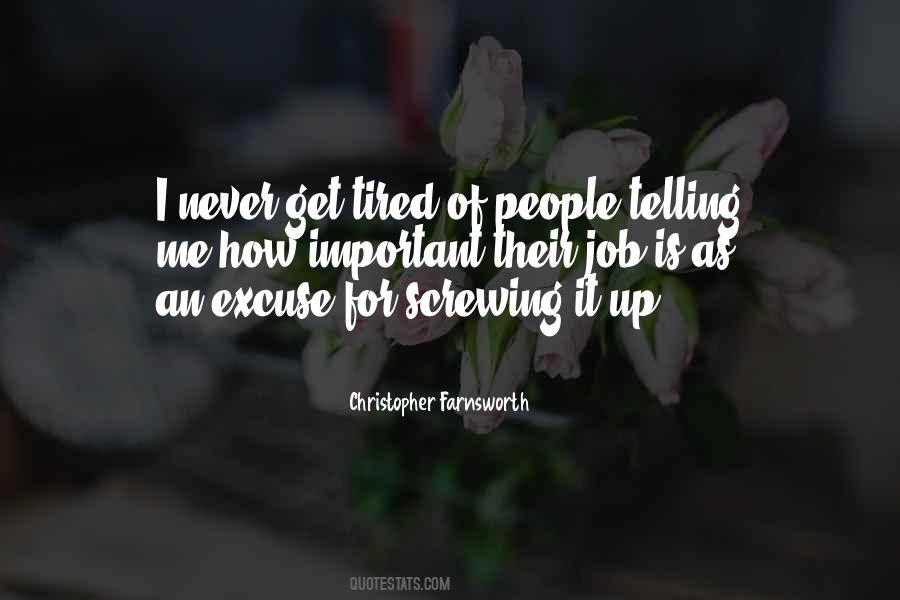Quotes About Screwing It Up #1806536