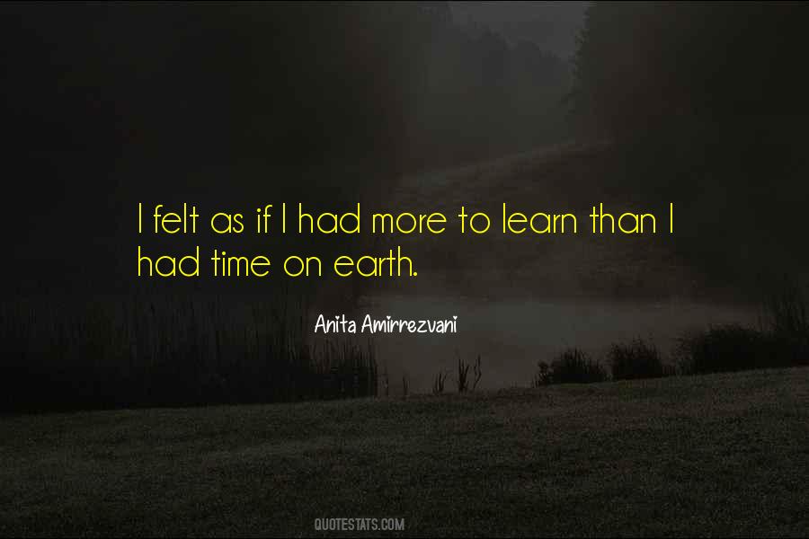 Quotes About Time On Earth #956750