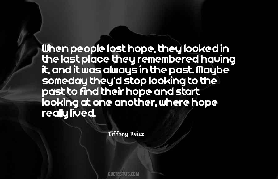 Quotes About Lost Hope #1588999