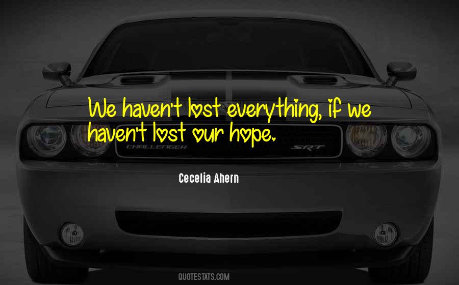 Quotes About Lost Hope #438756