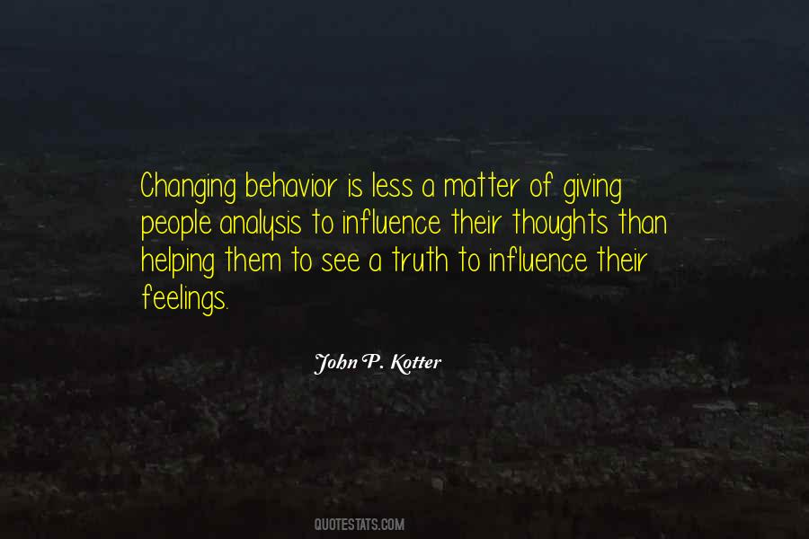 Quotes About Changing Behavior #1835126