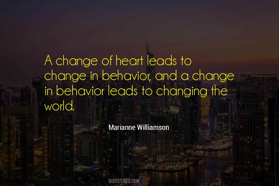 Quotes About Changing Behavior #708056