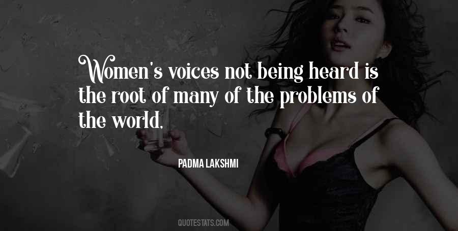 Quotes About Voices Being Heard #1360851