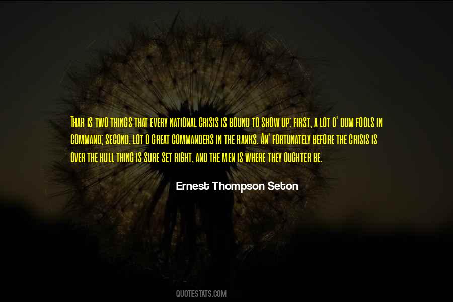 Second In Command Quotes #1675672