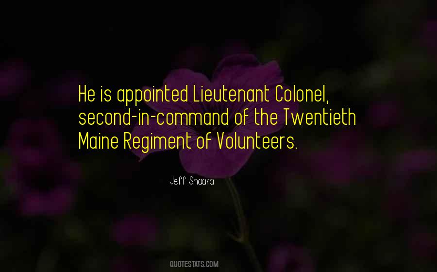 Second In Command Quotes #370402