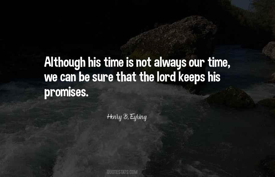 His Time Quotes #1414991