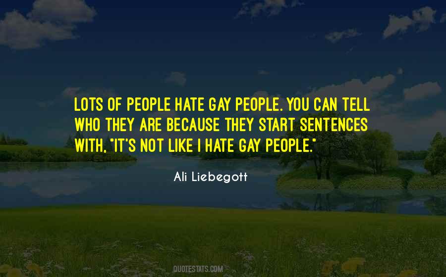 Gay People Quotes #1188077