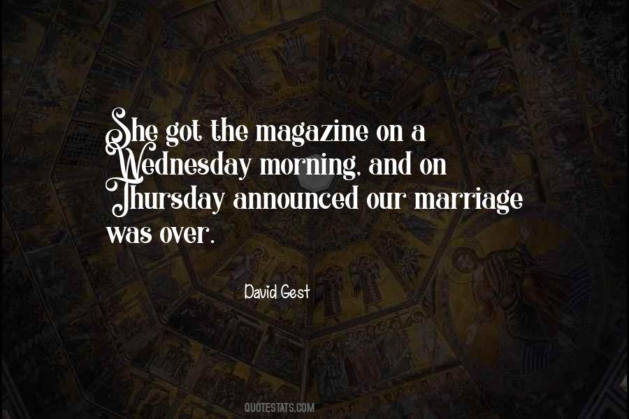 Quotes About Thursday Morning #1445646