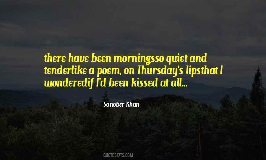 Quotes About Thursday Morning #156389