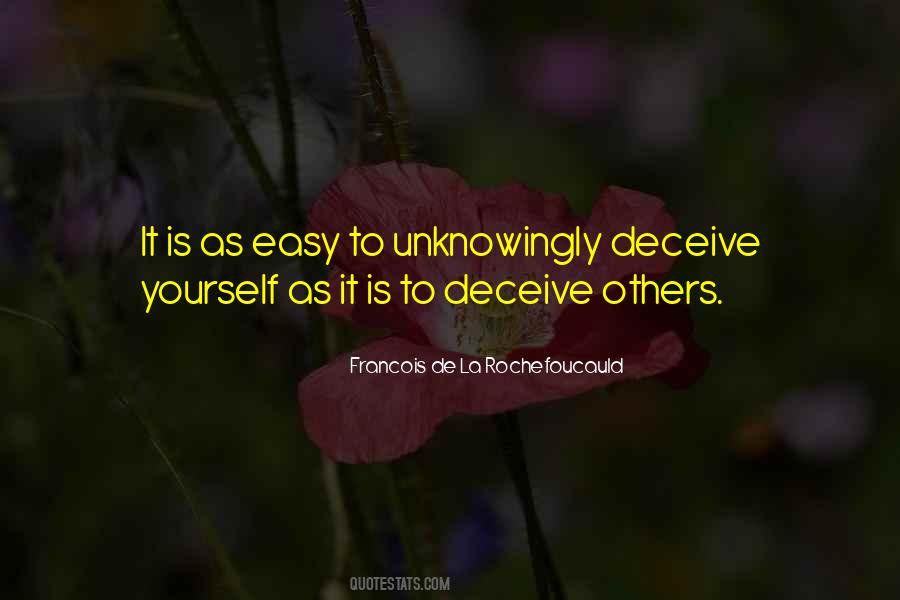 Quotes About Deceiving Others #1425304