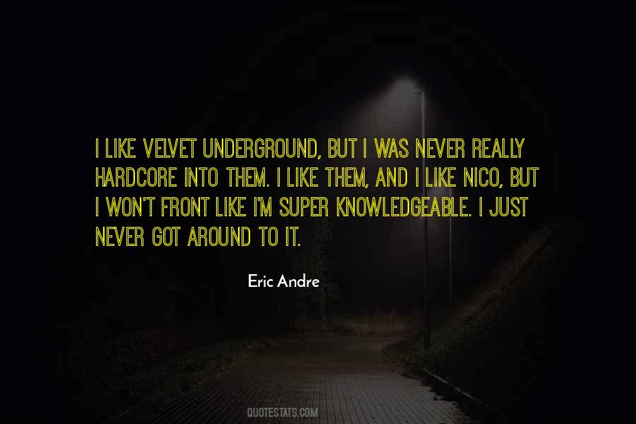 Quotes About Velvet Underground #1631205