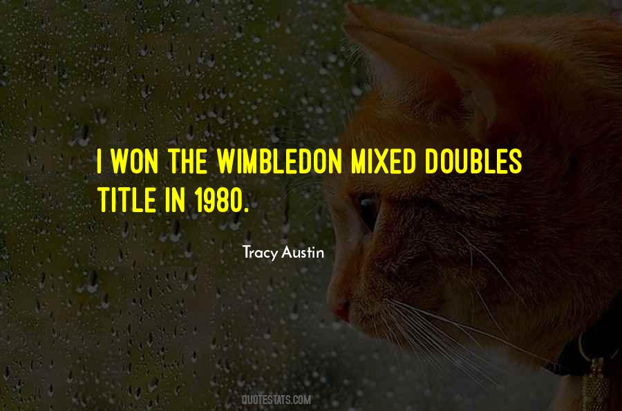 Quotes About Doubles #694084