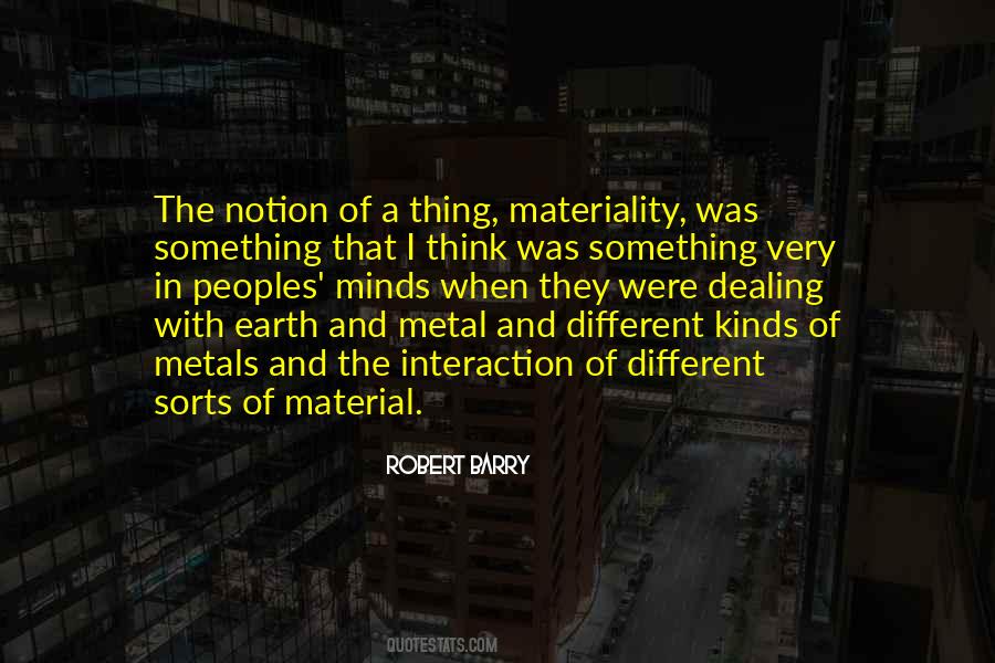 Quotes About Materiality #1645855