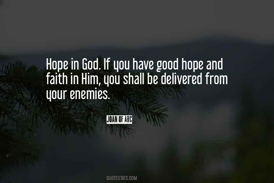 Quotes About Faith And Hope In God #13486