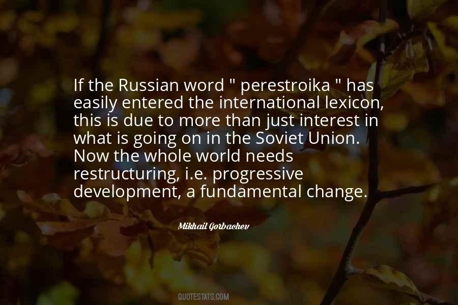 Quotes About Perestroika #1510662