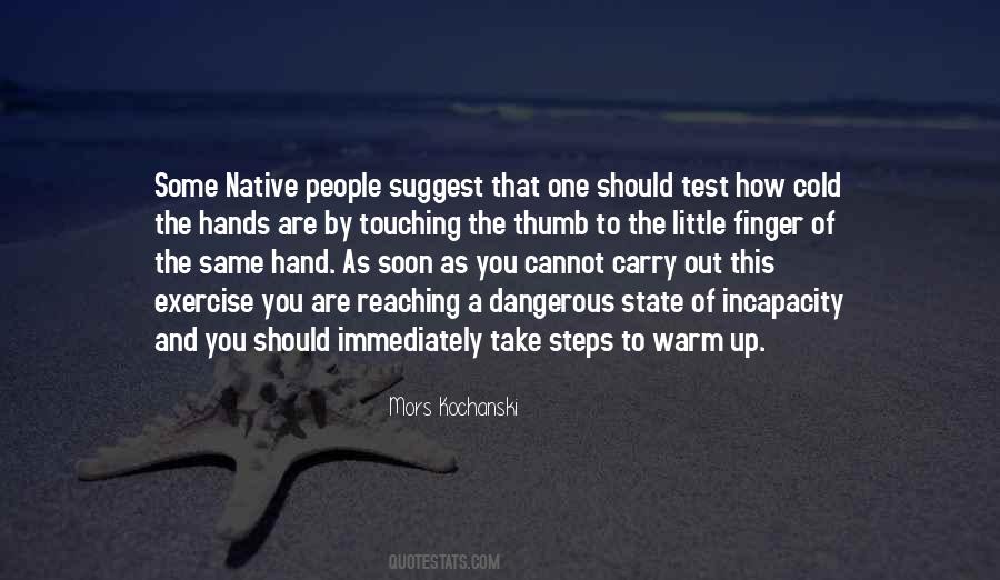Cold Hand Quotes #848152