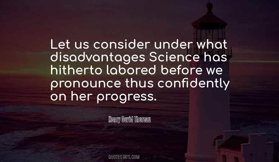 Quotes About Disadvantages Of Science #1502055